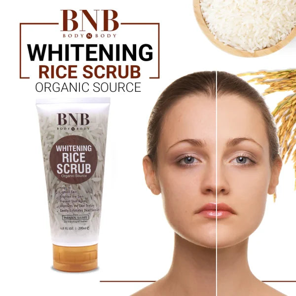 Bnb-rice Whitening And Glowing Facial Kit Face Wash, Scrub & Mask